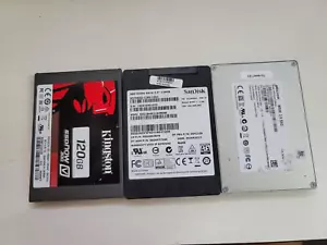 Mixed Brands 120GB 128GB 2.5" SATA III Solid State Drive SDD Crucial LiteOn - Picture 1 of 5