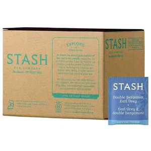 Stash Tea Double Bergamot Earl Grey Schwarz Tee Box mit 100 Teebeuteln - Bild 1 von 8