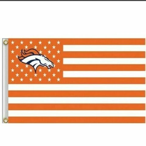 Denver Broncos American FLAG 3X5 Banner American Football NFL Double Sided Cover