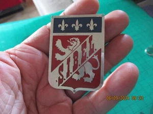 Ancien Blason Aluminium aux Armoiries de Lion : S.I.B.E.L ou SIBEL - Imagen 1 de 2