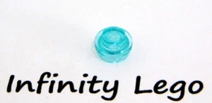 30 LEGO Trans-Light Blue Round 1 x 1 Plate Stud Brick (4073) - 30 Pieces - Picture 1 of 2