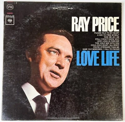 Ray Price Love Life Album Record Vinyl 33 rpm LP Columbia 77004 - Image 1 of 4