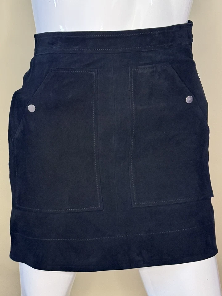Falda Joes Jeans Negra Talla L 100% Cuero de Cabra (76) Foto 1 de 4