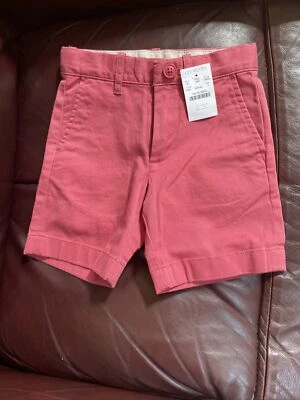 Pantalones Cortos CrewCuts Niños Talla 4, Rojo Nantucket, Nuevos con Etiquetas Foto 1 de 4