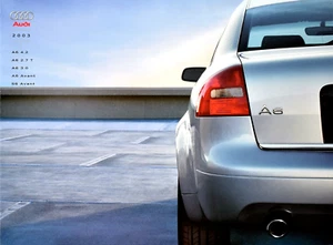 2003 AUDI A6/S6 SERIES PRESTIGE SALES BROCHURE CATALOG ~ 48 PAGES ~ 8.5" X 11.5" - Picture 1 of 12