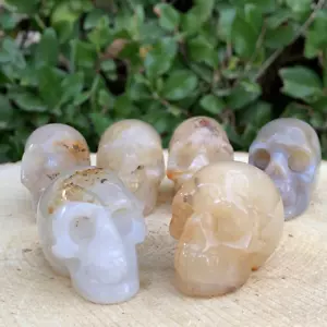 Calavera de ágata blanca - Imagen 1 de 4
