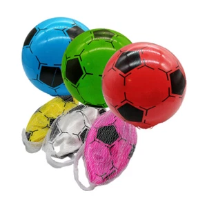 1 X FUSSBALL Ø 20 Cm aufblasbar bunte Farben Ball Spielball Spielzeug Wasser NEU - Bild 1 von 2
