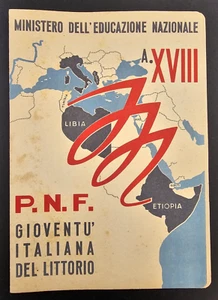 Pagella Italienische Jugend von Littorio Bildungsministerium 1939/40 - Bild 1 von 3