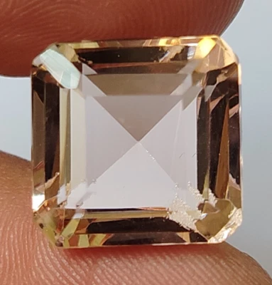 AAA+ Imperial Topaz 17.40 Ct. Square Shape Loose Gemstone Ring Pendant Bracelet - Image 1 of 4