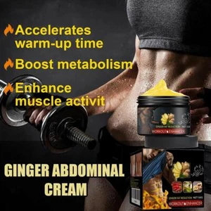Crema adelgazante corporal de jengibre escultura corporal abdominal mujer para hombre bálsamo y W D0P1 - Imagen 1 de 14