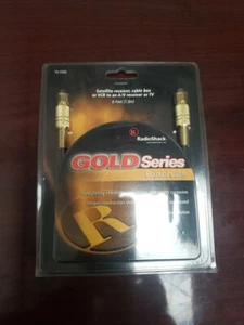 Radio Shack  Gold series coaxial cable  6ft  # 15-1542 - Picture 1 of 5