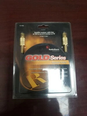 Radio Shack  Gold series coaxial cable  6ft  # 15-1542 - Image 1 of 4