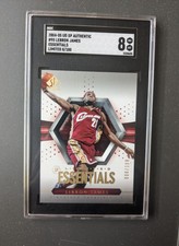 2004-05 SP Authentic Essentials Limited Gold LeBron James /100 SGC 8 #95 RARE
