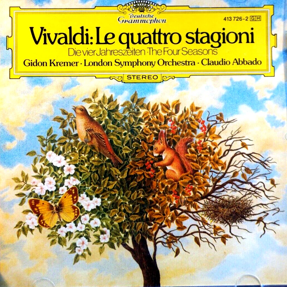Vivaldi - The Four Seasons, Кремер, Лондонский симфонический оркестр, Аббадо - компакт-диск, очень хорошее состояние - Изображение 1 из 2