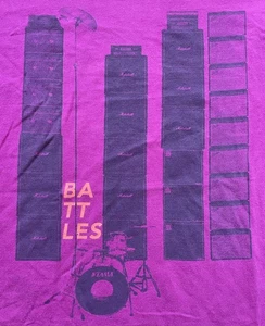 Vintage 2008 Battles Band T-Shirt, Fuchsia, Herren L, Don Caballero Math Rock - Bild 1 von 8