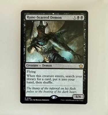 Magic the Gathering: Rune-Scarred Demon Foundations Regular NM - Image 1 of 2