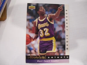 1992-93 Upper Deck JW10 Magic Johnson BASKETBALL Los Angeles Lakers - Picture 1 of 2