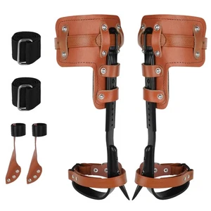 Tree Climbing Spikes Set Tree Climbing Gear 1 Pair Alloy Steel Climbing Spurs... - Picture 1 of 7
