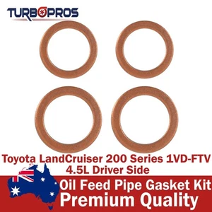 Oil Feed Pipe Gasket Kit For Toyota LandCruiser 200 Series 1VD-FTV 4.5L RHS - Picture 1 of 2