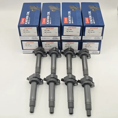 8Pcs Denso Ignition Coils For 1998-2010 TOYOTA Tundra 90919-02230 673-1303 NEW - Image 1 of 4
