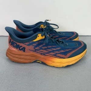 Hoka One One Speedgoat 5 Women’s 11B Hiking Running Shoes Sneakers Blue Orange - Bild 1 von 13