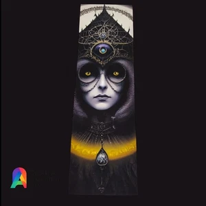 Shadow Seer of the Gilded Veil – Gothic Owl Priestess Bookmark - Picture 1 of 1