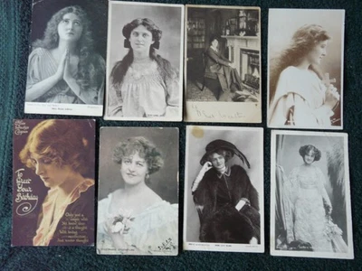 Edwardian Actresses.   Lot of 15 Early Vintage Postcards.   (433) - Image 1 of 3