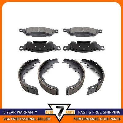Nuevo juego de pastillas de freno de disco delanteras traseras zapata de freno de tambor para Chevrolet G10 1976-1989 Foto 1 de 4