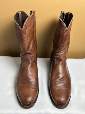 De Colección Dan Post Botas Vaqueras Occidentales Roper Cuero Marrón Para Hombre Talla 13D Marrón. Foto 1 de 4