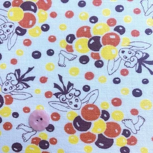 Vintage Feedsack Bubble Girl Pattern - Approx. 26x23cm, Cute Design - Picture 1 of 3