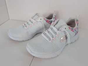 Womens Skechers Flex Appeal 4.0 Let It Blossom Floral Trainers, UK 5 SN149586 - Picture 1 of 16