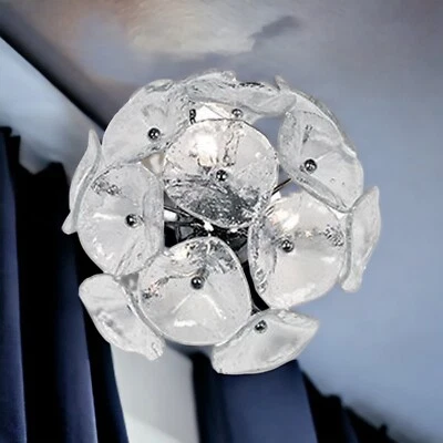 ET2 Lighting E22091-28 Fiori-3 Light Flush/Wall Mount in Leaf style-14.25 Inches - Image 1 of 2