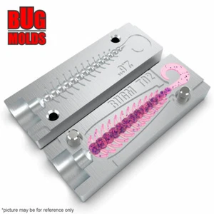 Bait DIY Fishing Mold Soft Plastic Baits Lure Plastisol Bass  BugsyTail - Picture 1 of 3