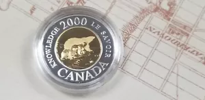 2000 Canada Rare Silver Proof Knowledge $2 Twonie Coin. - Picture 1 of 2