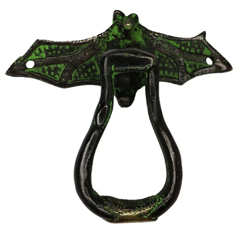 Bat Bird Shape Doorbell Vintage Antique Style Handmade Solid Brass Door Knocker Cover