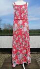 Bnwt Next Coral Tiered Sun Dress Size 16 Rrp 42