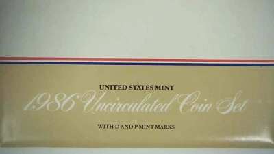 1986-P-D US Mint Set 10 Coins 22hlc0412-3 - Image 1 of 4