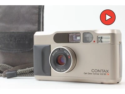 ALL WORKS [TOP MINT w/Case] Contax T2 Titan 35mm Point & Shoot Film Camera JAPAN - Image 1 of 4