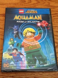 AQUAMAN RAGE OF ATLANTIS DVD LEGO DC SUPERHERO COMIC 2018 - Picture 1 of 5