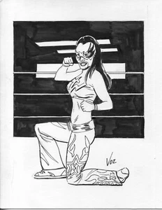 Mike Vosburg - Original Art - Lucha Libre - KEPYR Charity Art - Picture 1 of 7
