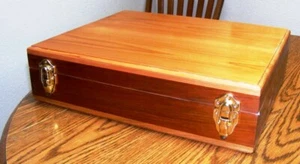 Cedar Chest / Keepsake Box 17 x 14 x 5 with Glossy Finish - Picture 1 of 9