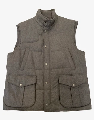 Ralph Lauren Purple Label Wool Goose down vest ITALY XL grey suede jacket - Image 1 of 4