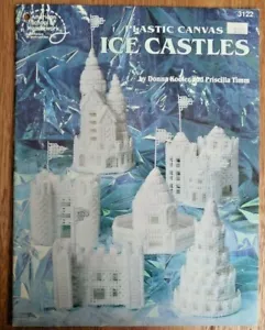 American School of Needlework Plastic Canvas Pattern Booklet "Ice Castles" - Picture 1 of 4