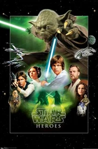 Star Wars ~ Heroes ~ 24x36 POSTER/NEW ROLLED - Bild 1 von 1