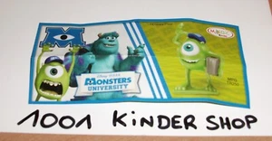 KINDER TR250 TR 250 DISNEY MONSTERS UNIVERSITY - BPZ VARIANTE OHNE/SANS AZTEC - Photo 1/1