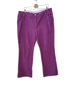 Pantalón bootcut de pana púrpura LANDS' END 18 de segunda mano para mujer - Imagen 1 de 9
