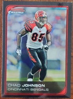 2006 BOWMAN CHROME CHAD JOHNSON CINCINNATI BENGALS CARD #179 NM/MT - Image 1 of 2