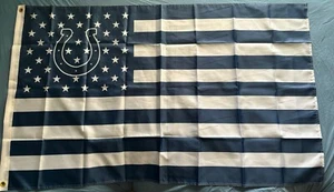 Indianapolis Colts 3x5 American Flag Banner New Man Cave NFL - Picture 1 of 6