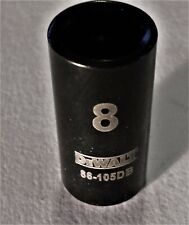 DeWalt 8 mm x 1/4 " Dr  Metric Black Chrome  Socket - 86-105DB - 6 Pt