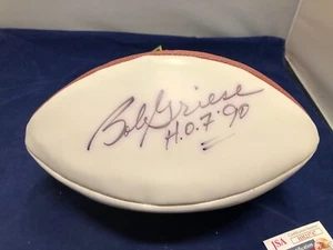 Bob Griese Miami Dolphins autographed football JSA Coa Hall of Fame 1990 - Picture 1 of 4